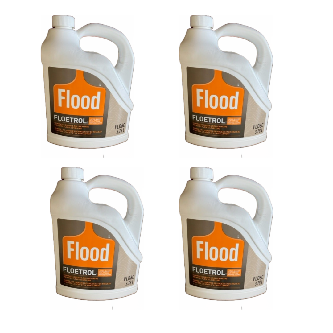 FLOOD/PPG Pack of 4 FLD6 Floetrol Paint Conditioner Additive