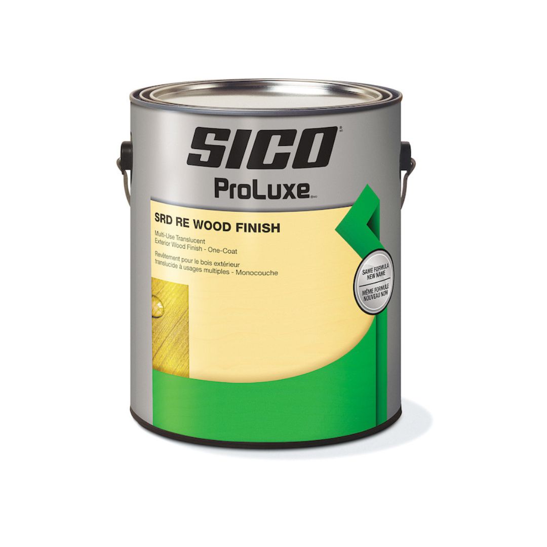 Sico ProLuxe SRD RE exterior wood stain 3.78 L can