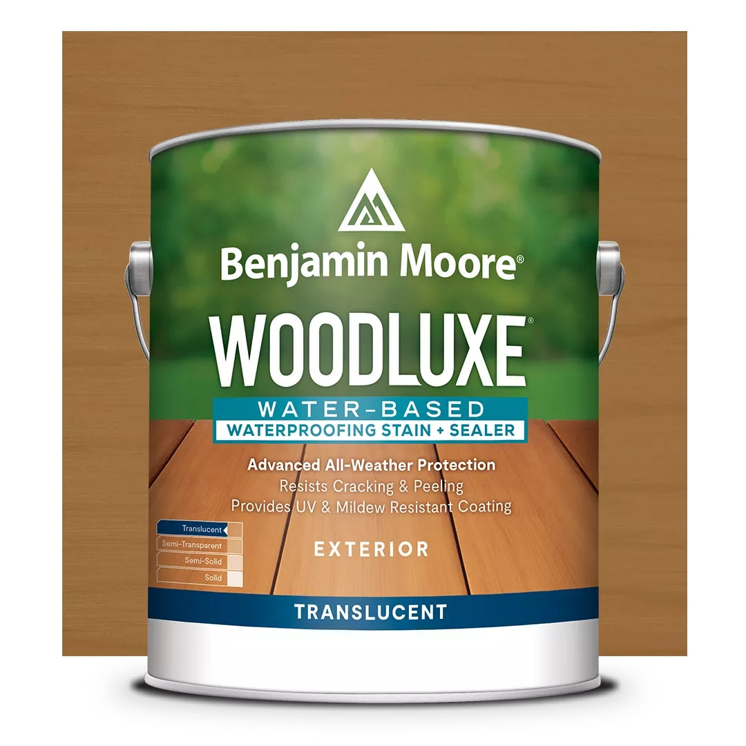 Woodluxe Water-Based Waterproofing Exterior Stain and Sealer - Translucent - Chestnut Brown ES-65