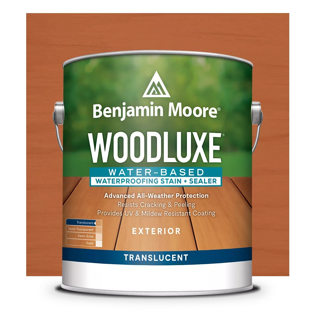 Woodluxe Water-Based Waterproofing Exterior Stain and Sealer - Translucent - Mahogany ES-60