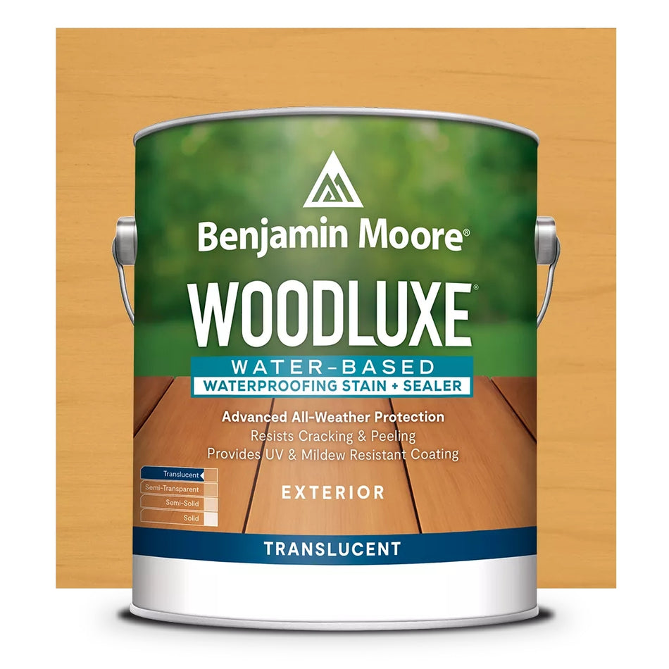 Woodluxe Water-Based Waterproofing Exterior Stain and Sealer - Translucent - Natural ES-10