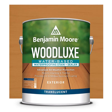 Woodluxe Water-Based Waterproofing Exterior Stain and Sealer - Translucent - Teak ES-30