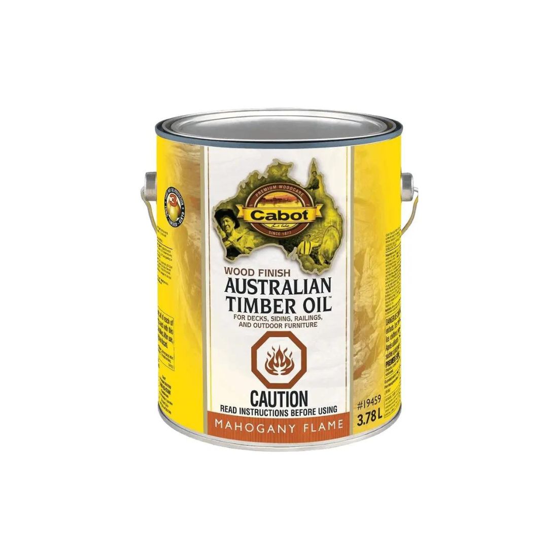 Cabot Australian Timber Oil 3.78L Mahogany Flame | The Paint People