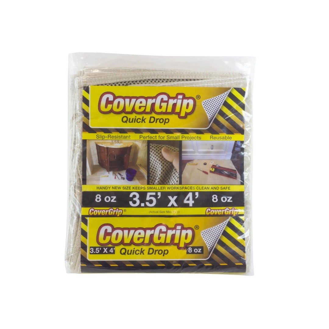 Covergrip Non-Slip Safety Drop Cloth 3.5 feet x 4 feet - The Paint People