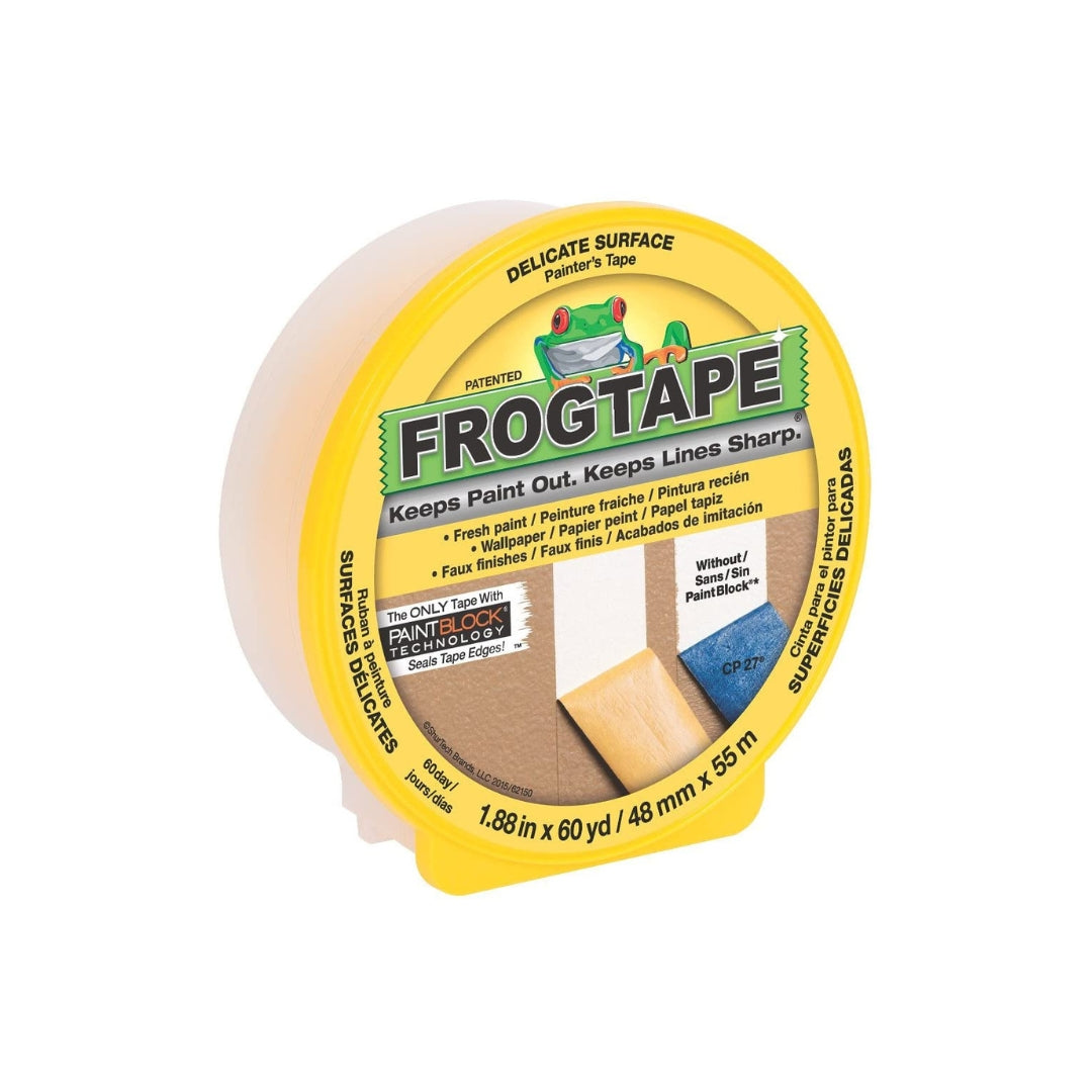 FROGTAPE® Delicate Surface Yellow Painter's Tape with PAINTBLOCK 60-day, 2-inch - The Paint People