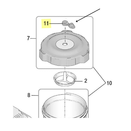 Graco Lid Storage Plug for Ultra QuickShot - The Paint People