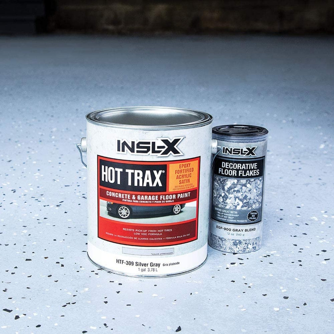 Hot Trax Concrete Garage Floor Paint with Flakes - The Paint People