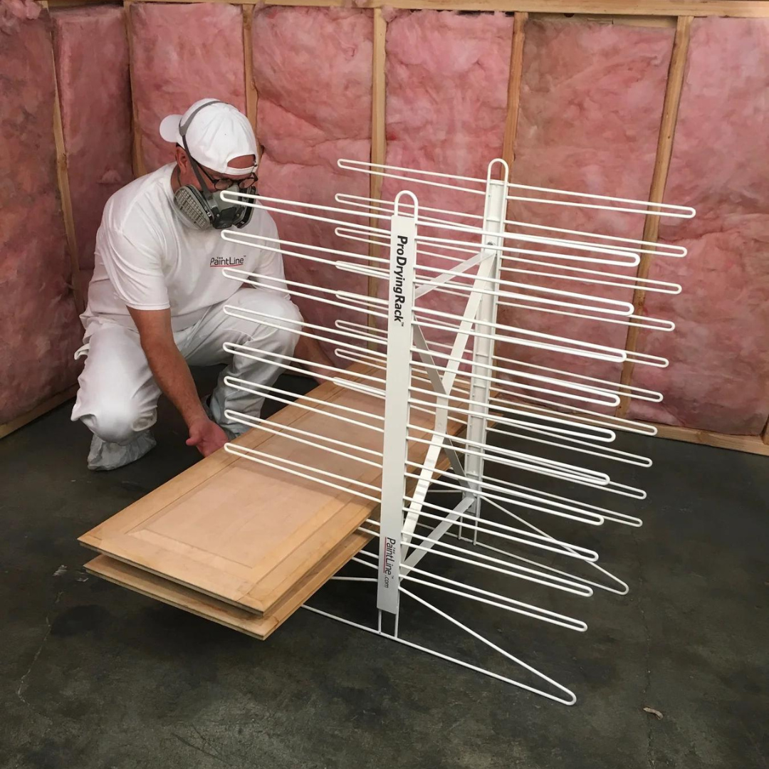 Paint Dryign Rack Cabinet Door Drying Rack DIY Fluted Cabinet Doors Jenna Sue Design