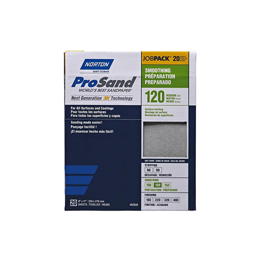 Norton ProSand Abrasive Sheets 3X Job Pack, Aluminum Oxide - The Paint People