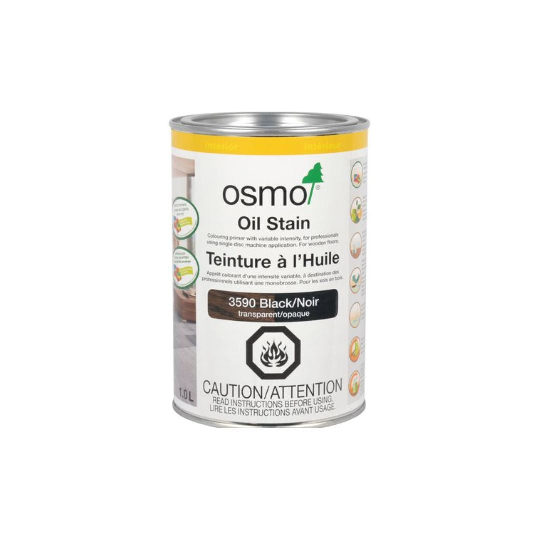 Osmo Oil Stain Black 1L - The Paint People