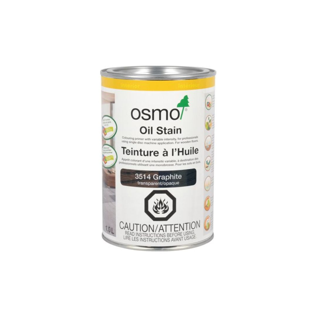 Osmo Oil Stain Graphite 1L - The Paint People