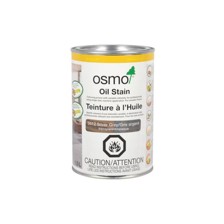 Osmo Oil Stain Silver Grey 1L - The Paint People