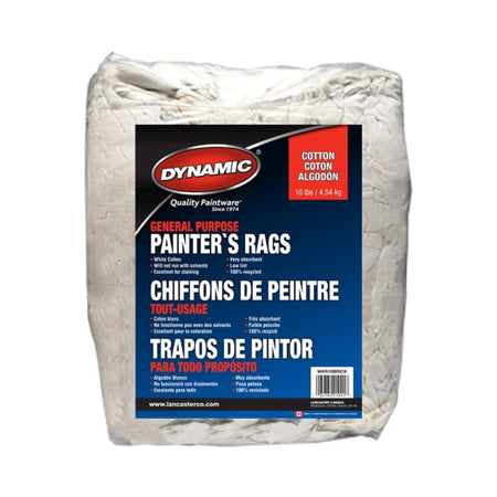 Painer Rags Premium Recycled White Cotton General Purpose Painter's Rags, 10lb ...