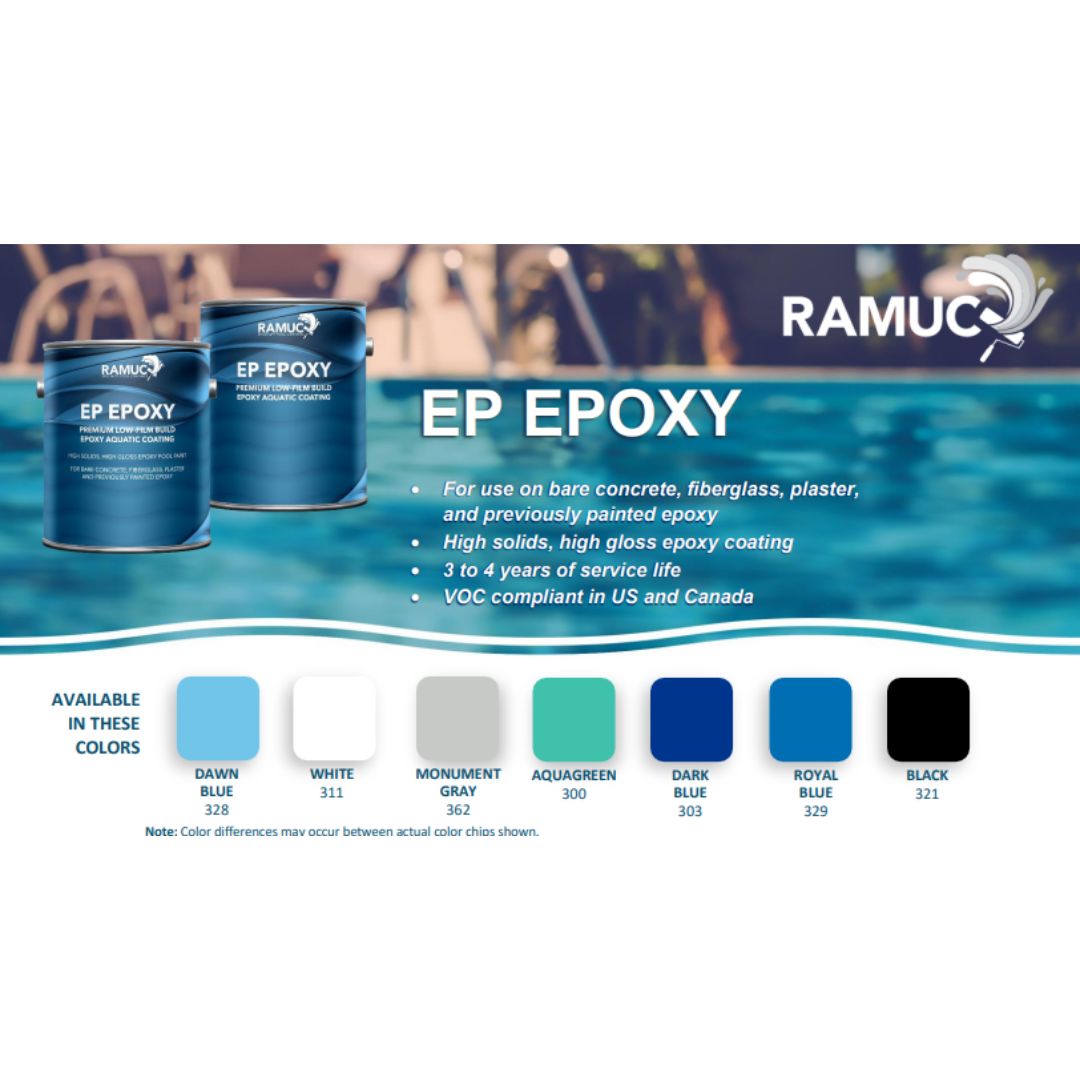 Ramuc EP Epoxy Pool Paint Colour Chart - The Paint People