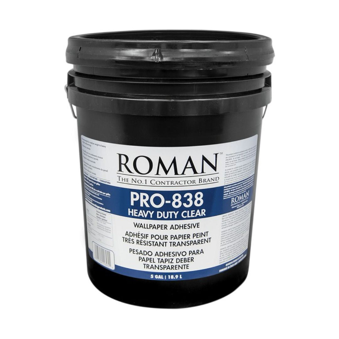 Roman PRO 838 Heavy Duty Wallpaper Adhesive 5 Gallon - The Paint People