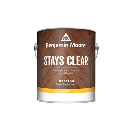 STAYS CLEAR® Acrylic Polyurethane Interior Wood Surfaces, Flat, 3.79L - The Paint People