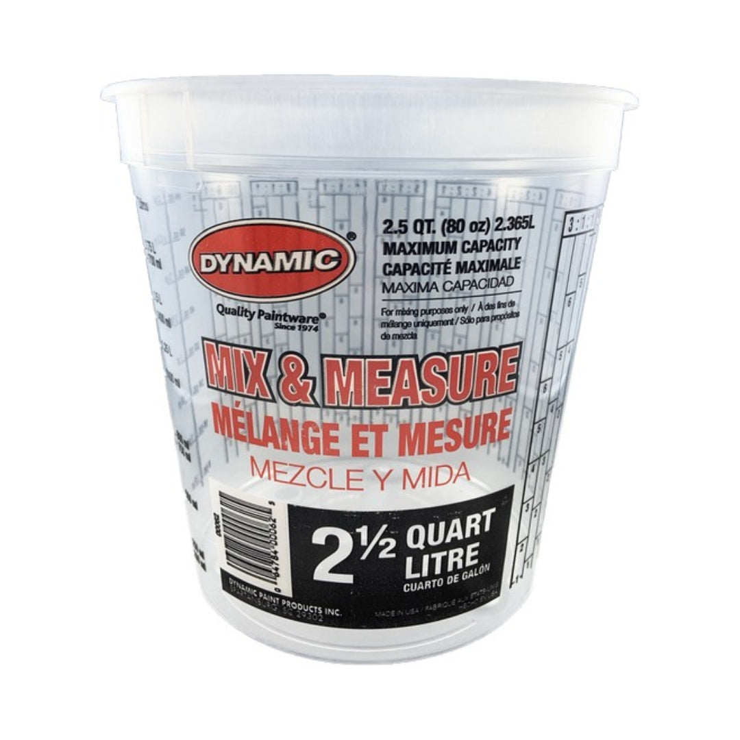 Solvent Resistant Mix and Measure Cups Plus Ratios, 2.5L - The Paint People