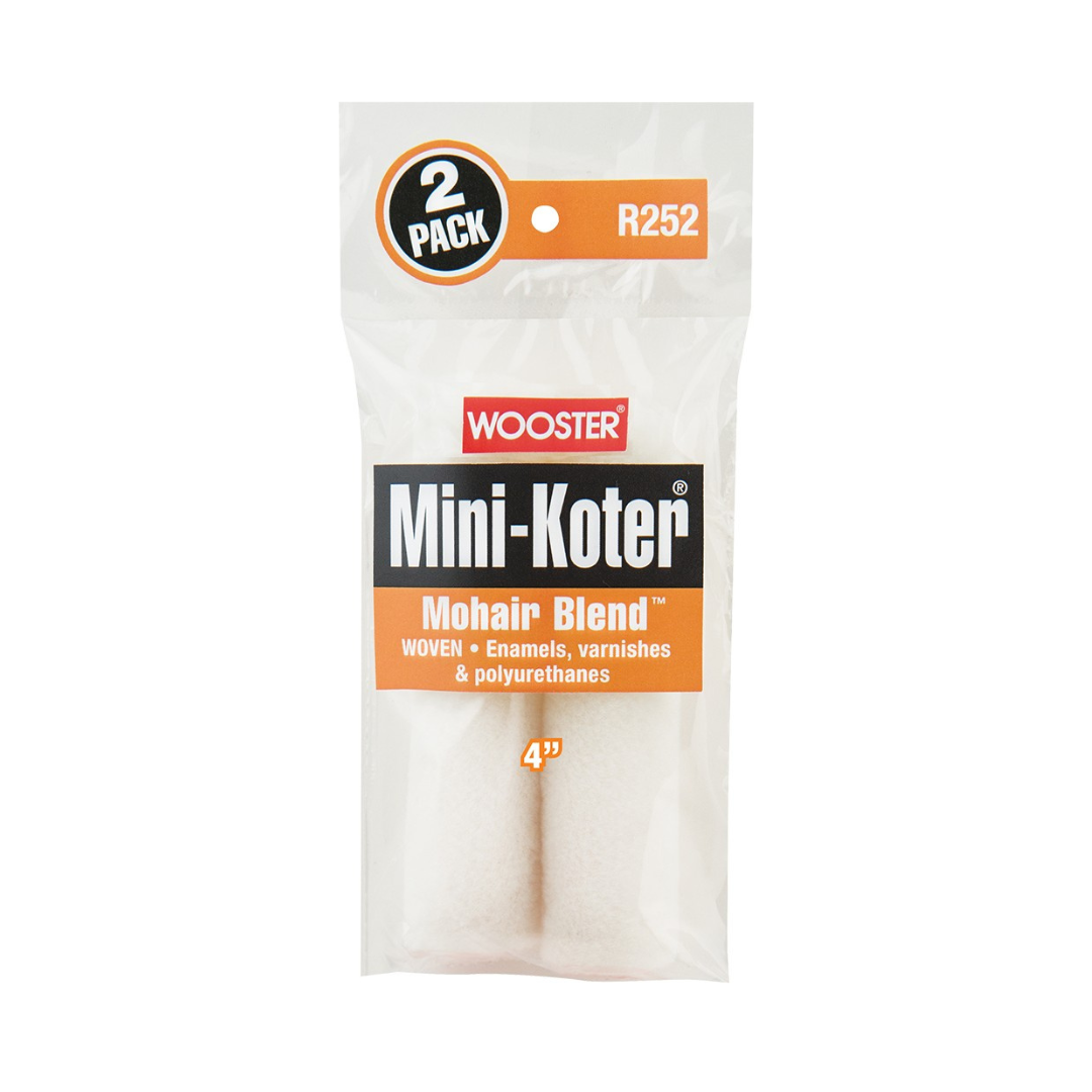 Wooster R252 4" Mini-Koter Mohair Blend Mini Roller Cover (2pk)