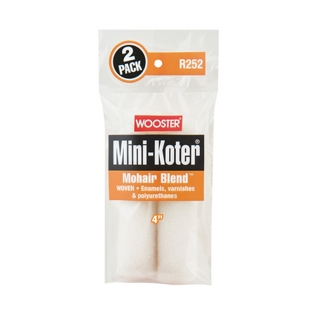 Wooster R252 4" Mini-Koter Mohair Blend Mini Roller Cover (2pk)