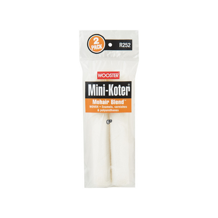 Wooster R252 6" Mini-Koter Mohair Blend Mini Roller Cover (2pk)