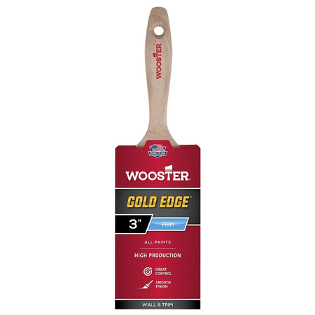 Wooster 5232 3" Gold Edge Firm Varnish Paint Brush