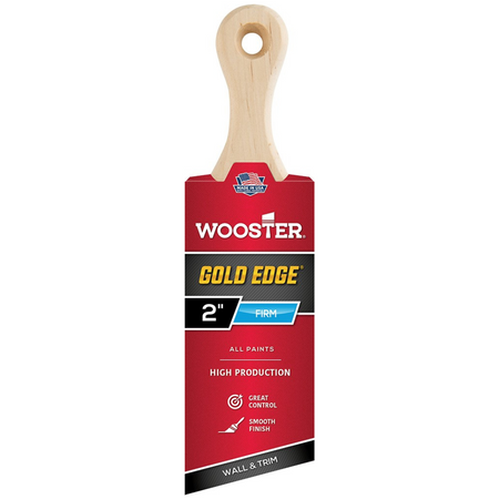 Wooster 5235 2" Gold Edge Firm Shortcut Paint Brush