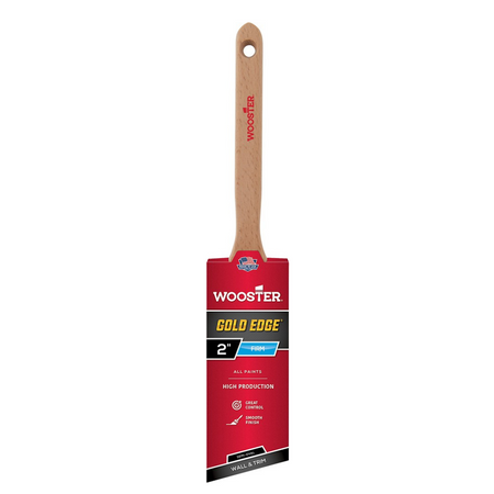 Wooster 5236 2" Gold Edge Firm SemiOval Angle Sash Paint Brush