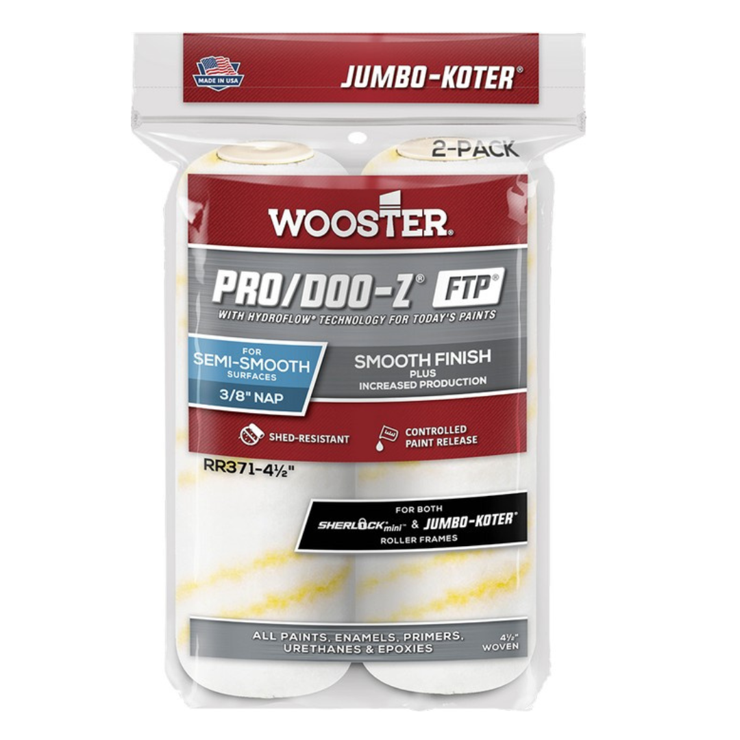 Wooster RR371 Pro/Doo-Z FTP Paint Roller Cover 4-1/2" x 3/8"  