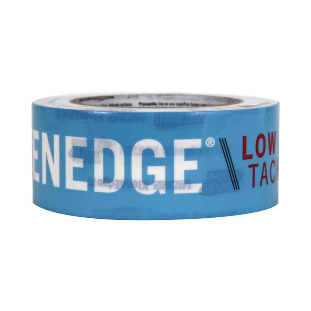 Flat white masking tape for clean paint lines and professional finish