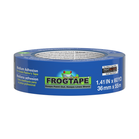 FrogTape Pro Grade Blue Painter's Tape 1.41 in x 60 yd with PaintBlock Technology