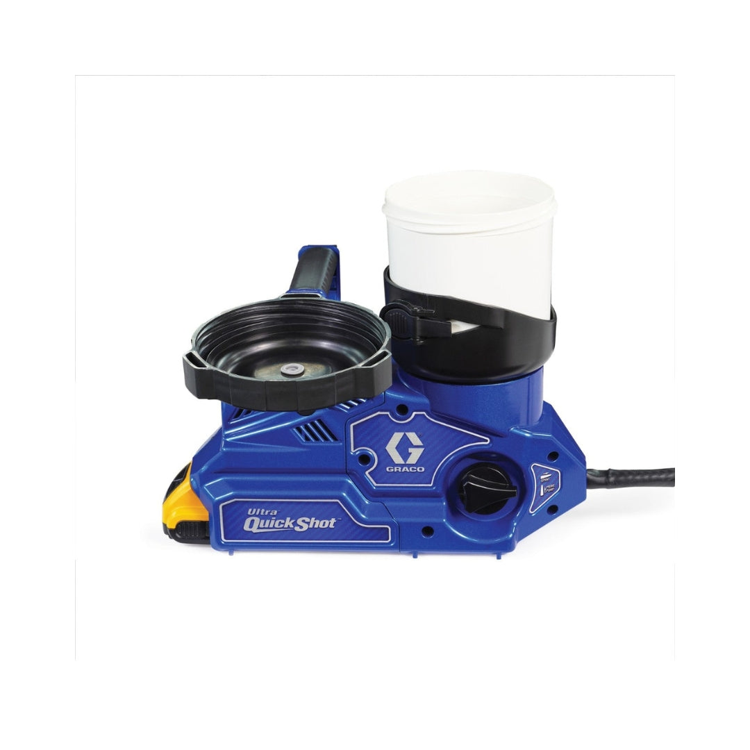 Graco QuickShot 20B473 with open top-loading paint cup ready for filling