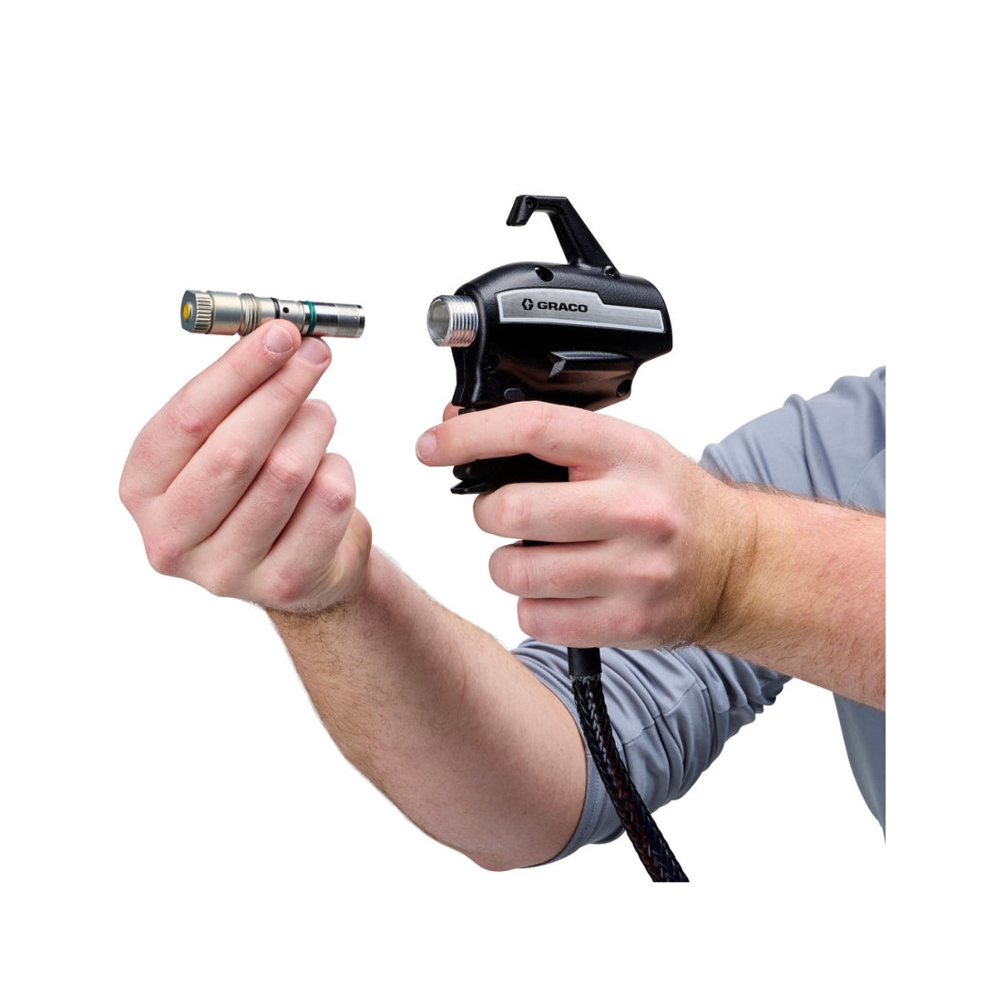 Removing Easy Out filter from Graco Ultra QuickShot II cordless airless spray gun