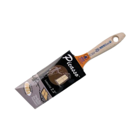 Picasso 2.5 inch flat paint brush for latex paints with beavertail handle durable professional finish