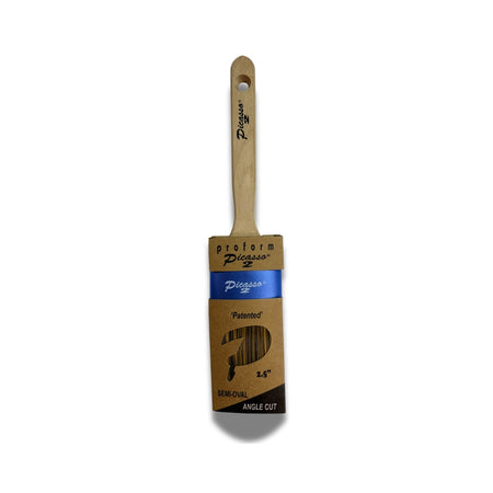 Picasso Generation 2 paint brush 2.5 inch semi oval angle cut no drip design