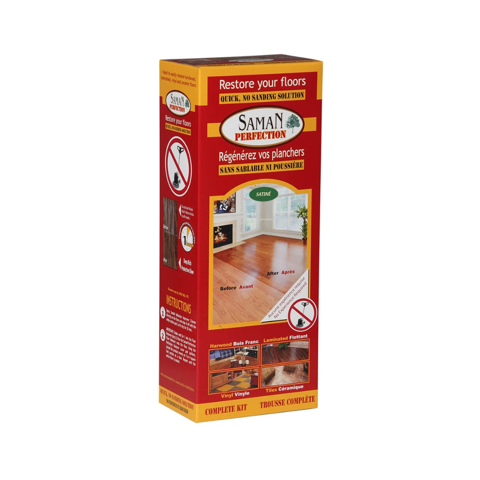 Saman Perfection floor restoring kit no sanding system, Satin.