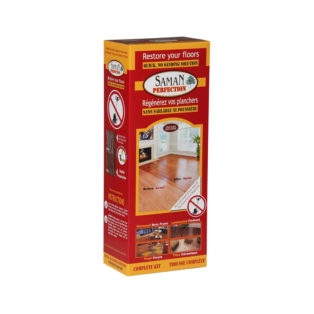 Saman Perfection floor restoring kit no sanding system, Semi-gloss