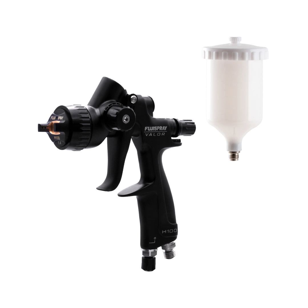 Lightweight ergonomic automotive spray gun VALOR H100 nylon cup