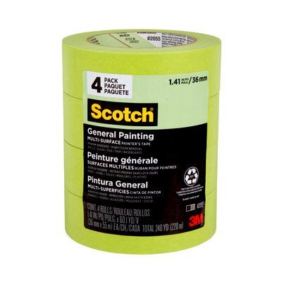 3M Multi-Surface General Painting Green Painters Tape 2055