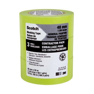 3M General Pa3M Multi-Surface General Painting Green Painters Tape 2055inting Green Painters Tape 2055