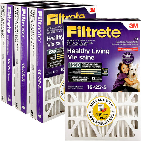Filtrete 16x25x5 Furnace Filter - 4-Pack | 3M