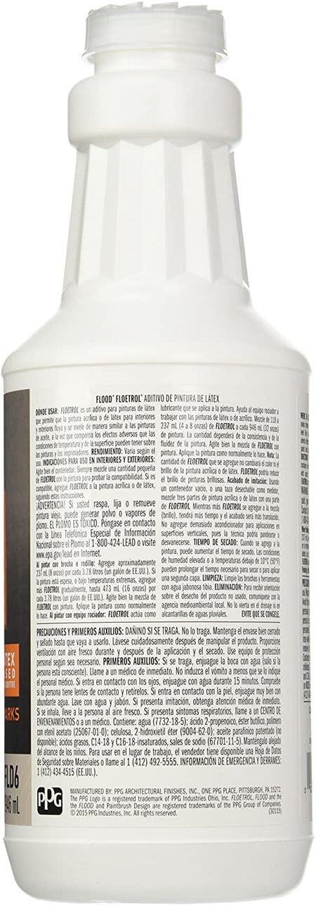 FLOOD/PPG FLD6 Floetrol Paint Conditioner Additive - 1 Quart - The Paint People