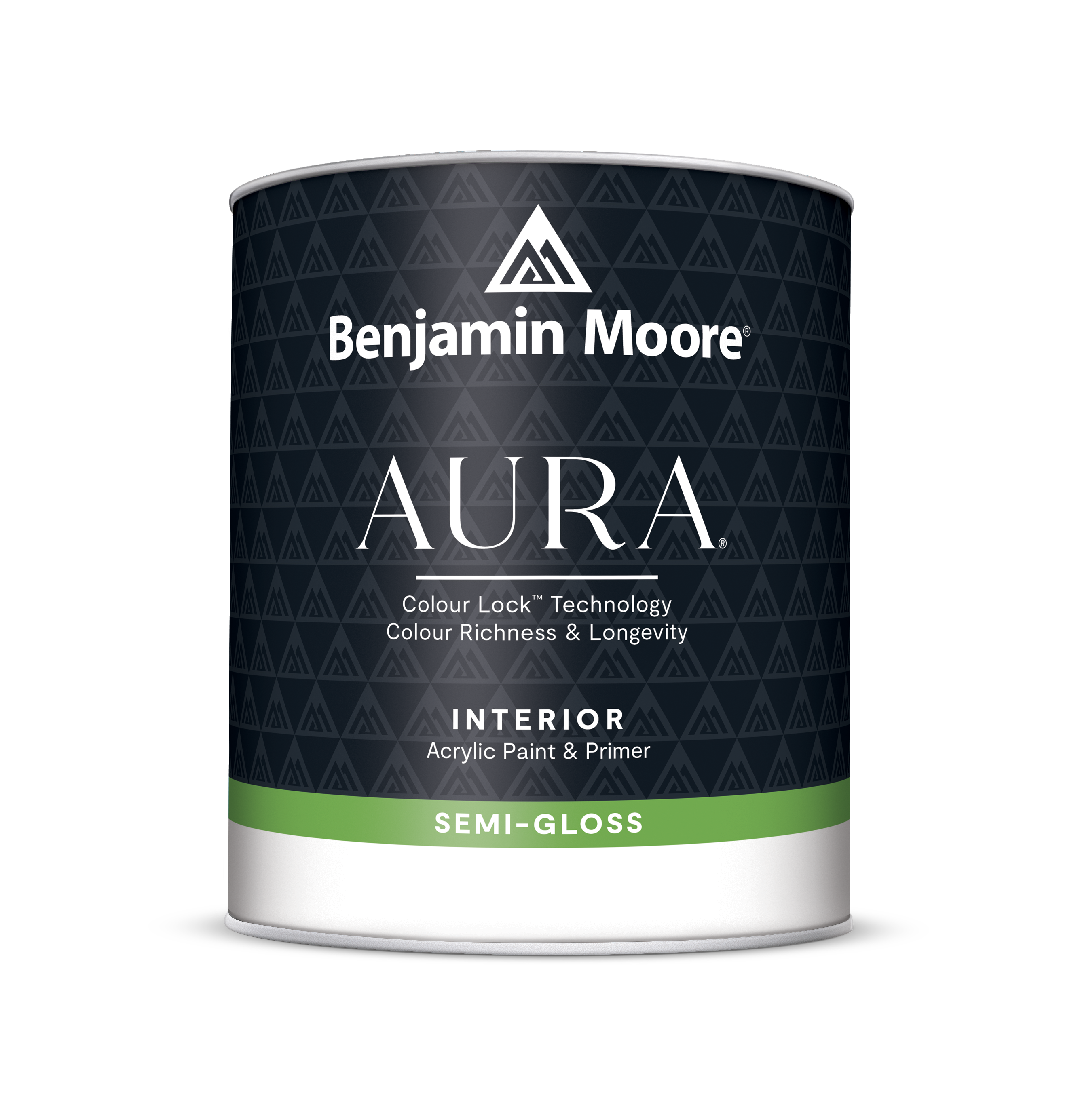 Benjamin Moore AURA® Waterborne Interior Paint bucket in Semi-Gloss finish