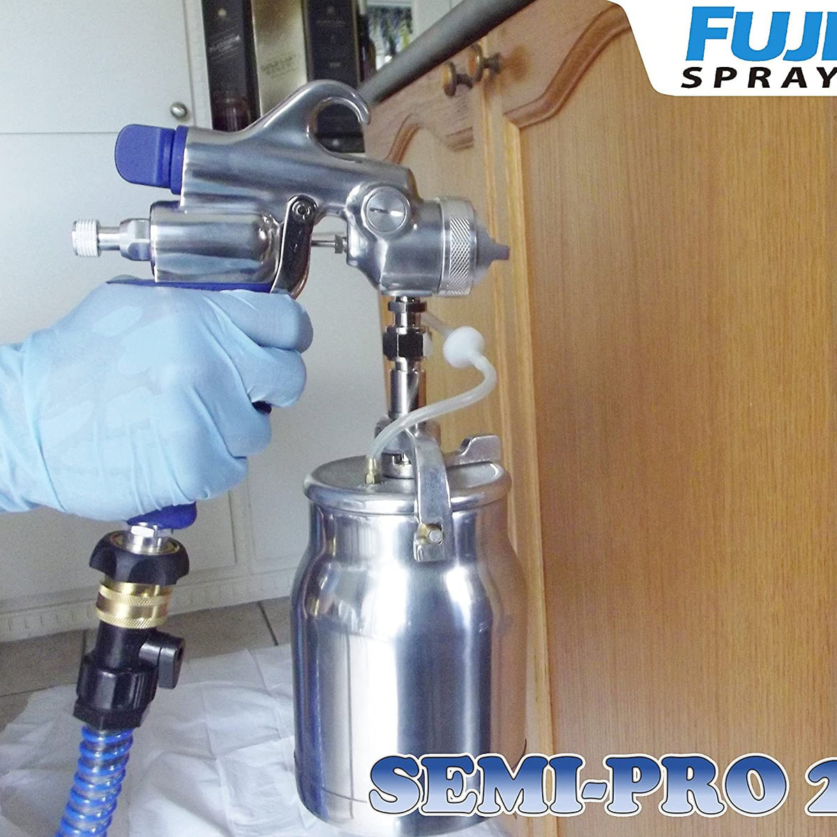 Fuji 2202 Semi-PRO 2 HVLP Spray System, Blue - The Paint People