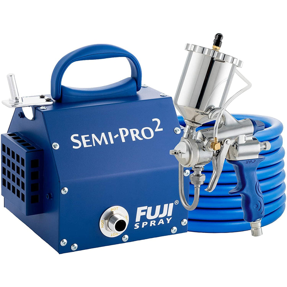 Fuji 2203G Semi-PRO 2 - Gravity HVLP Spray System, Blue - The Paint People