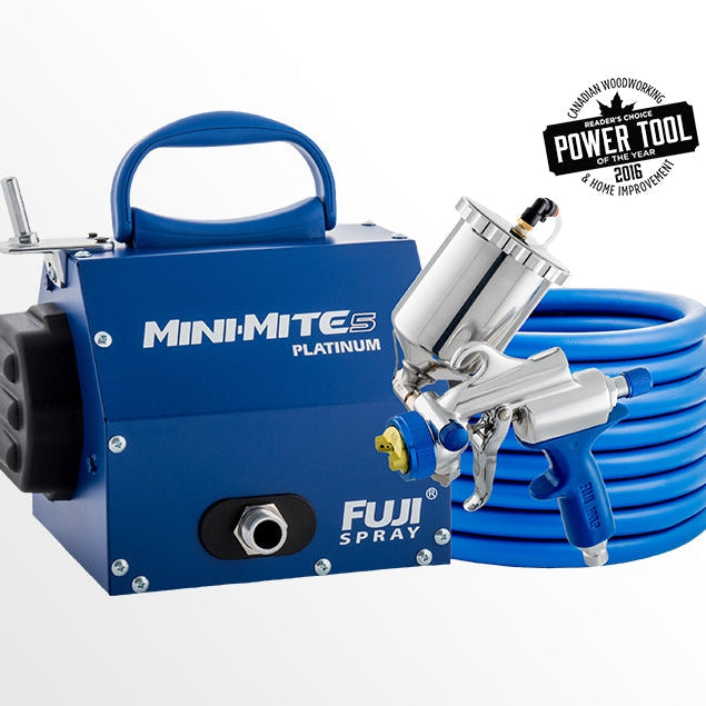 Fuji Spray Mini-Mite 5 PLATINUM Model, HVLP Paint Spray System, Turbine + Gun + Hose - Refurbished - The Paint People