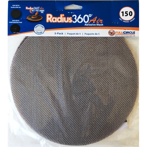 Full Circle International 150 Grit Mesh Abrasive For Radius 360 Air – 5 Pack - The Paint People