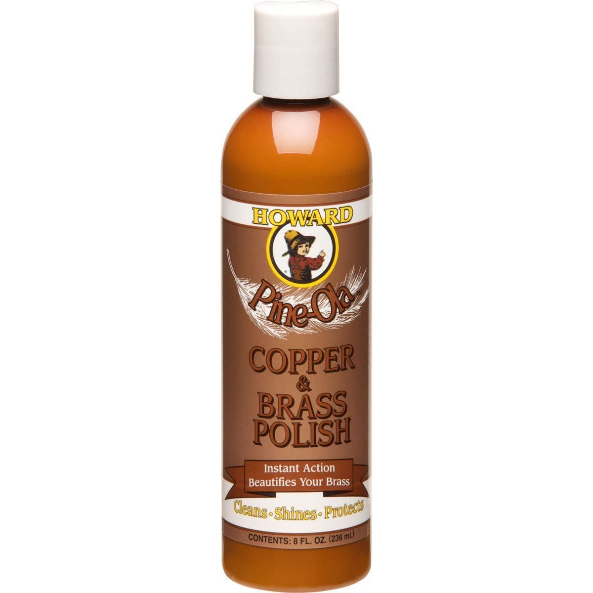 Howard CB0008 Pine-Ola Copper and Brass Polish, 8-Ounce - The Paint People