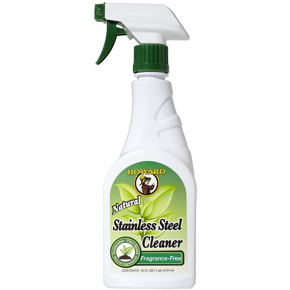 Howard SS5012 Natural Stainless Steel Cleaner, 16-Ounce, Lemongrass-Lime - The Paint People