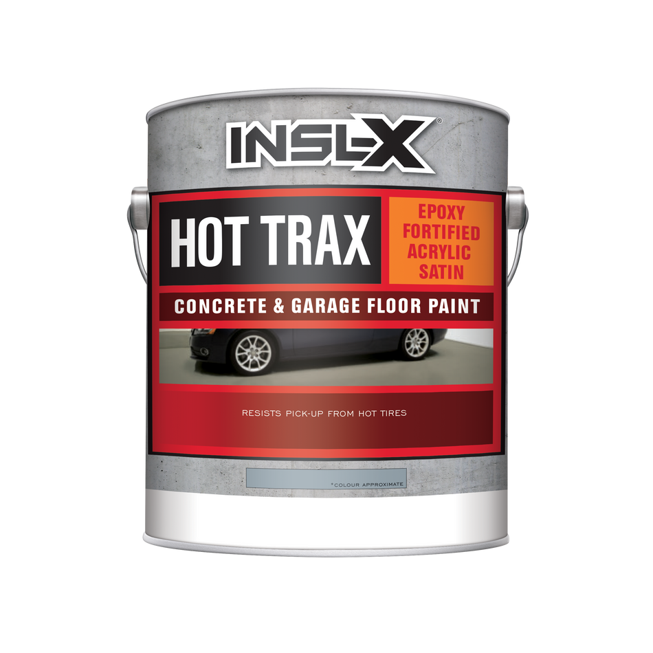 INSL-X HOT TRAX - ACRYLIC SATIN CONCRETE & GARAGE FLOOR PAINT - The Paint People