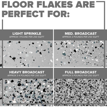 INSL-X PRODUCTS EGF700099-EA RED Combo Decorative Floor Flakes, 12 oz - The Paint People